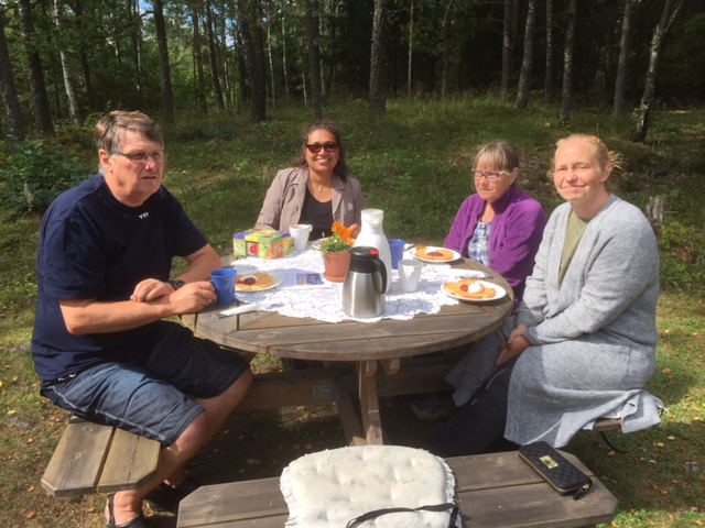 Från vänster: Gunnar Yngvesson, Masoumeh Karlsson, Pia Scharff Lund och Lillemor Lund
