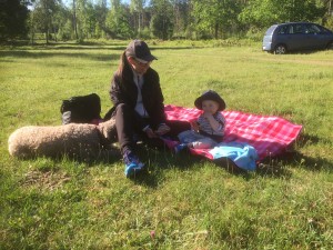 Avkoppling i morgonsolen