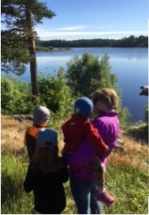 Utsikt över Kiasjön mot Kiatorp
